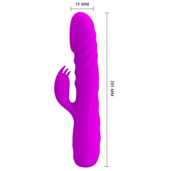 Pretty Love Vibro Rabbit à poussée Melanie Pretty Love 21cm Violet
